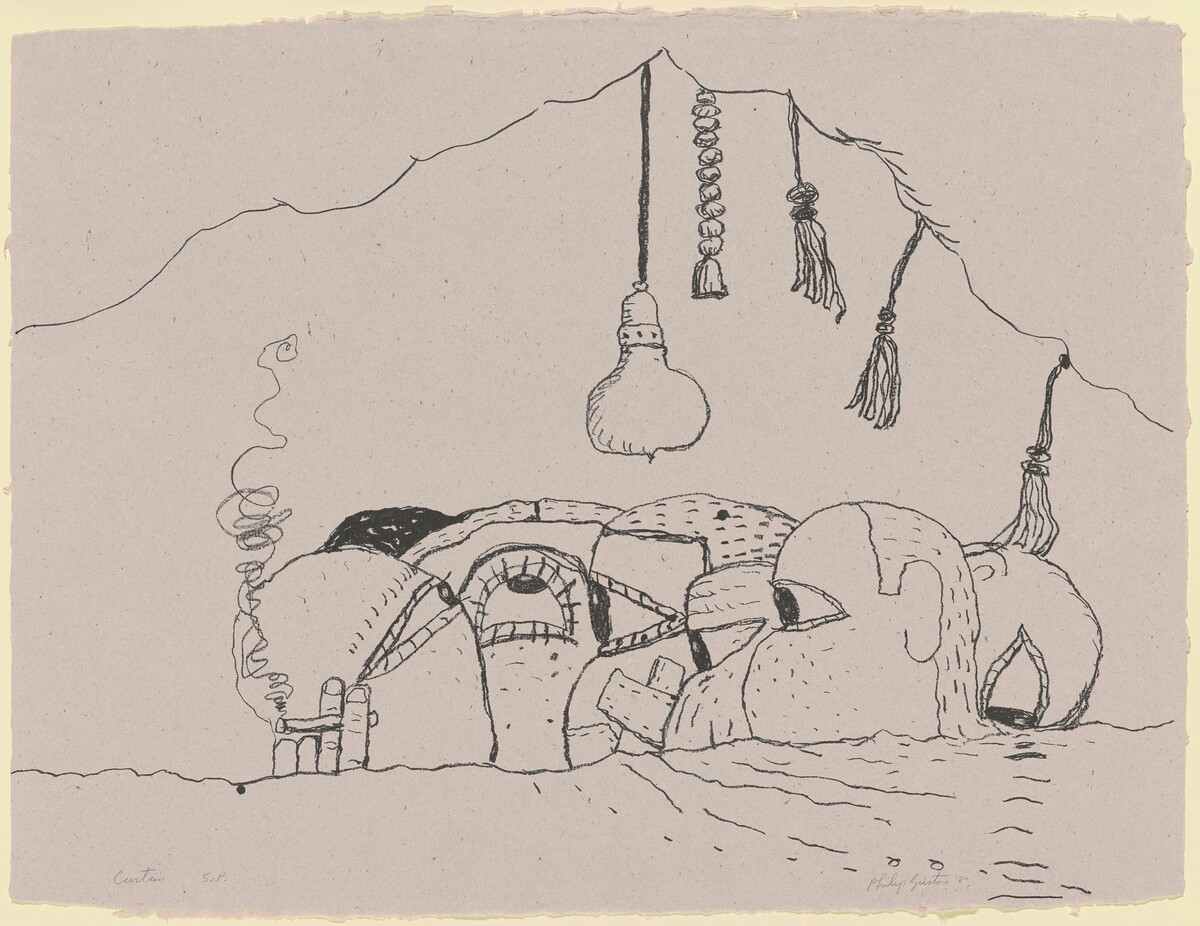 Curtain [special proof] by Philip Guston