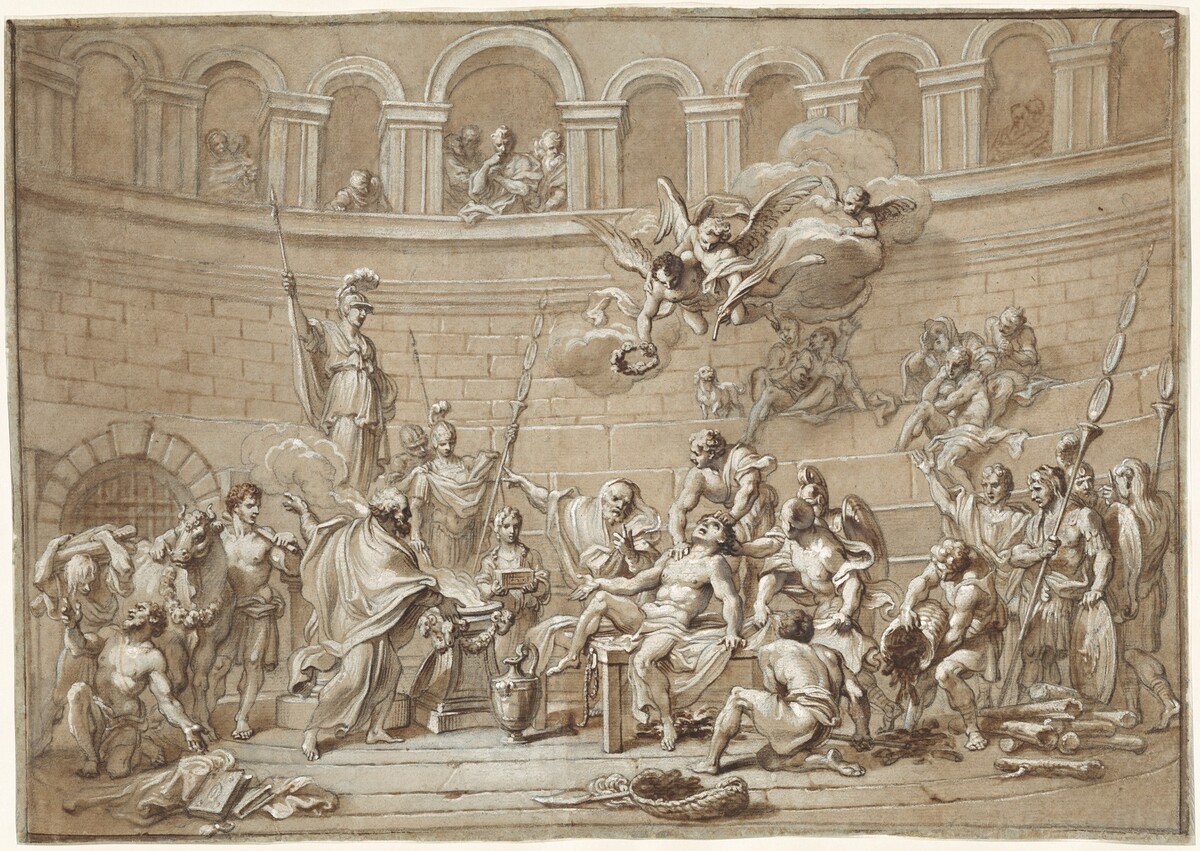 Martyrdom of Saint Lawrence by Paolo Gerolamo Piola