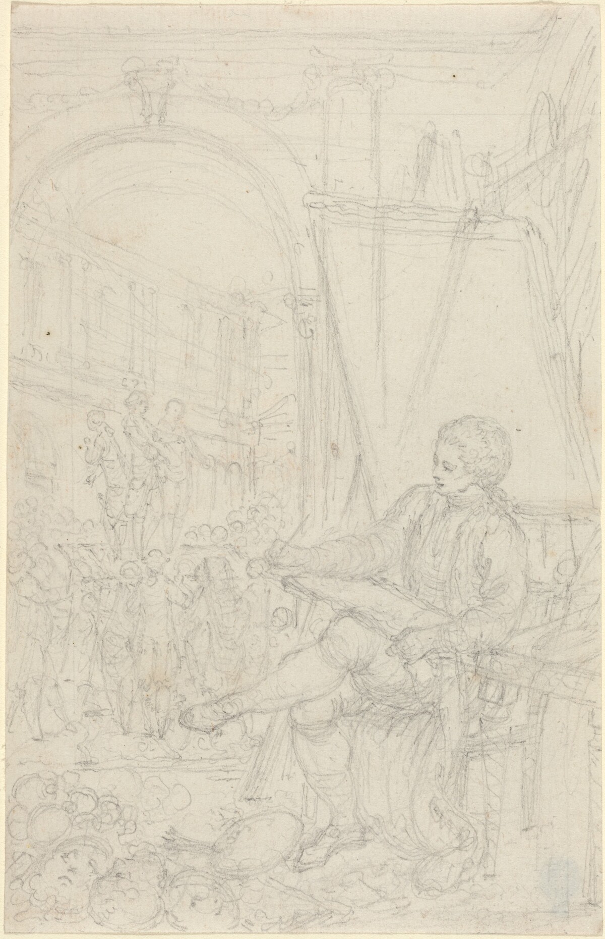Self-Portrait by Hubert François Gravelot