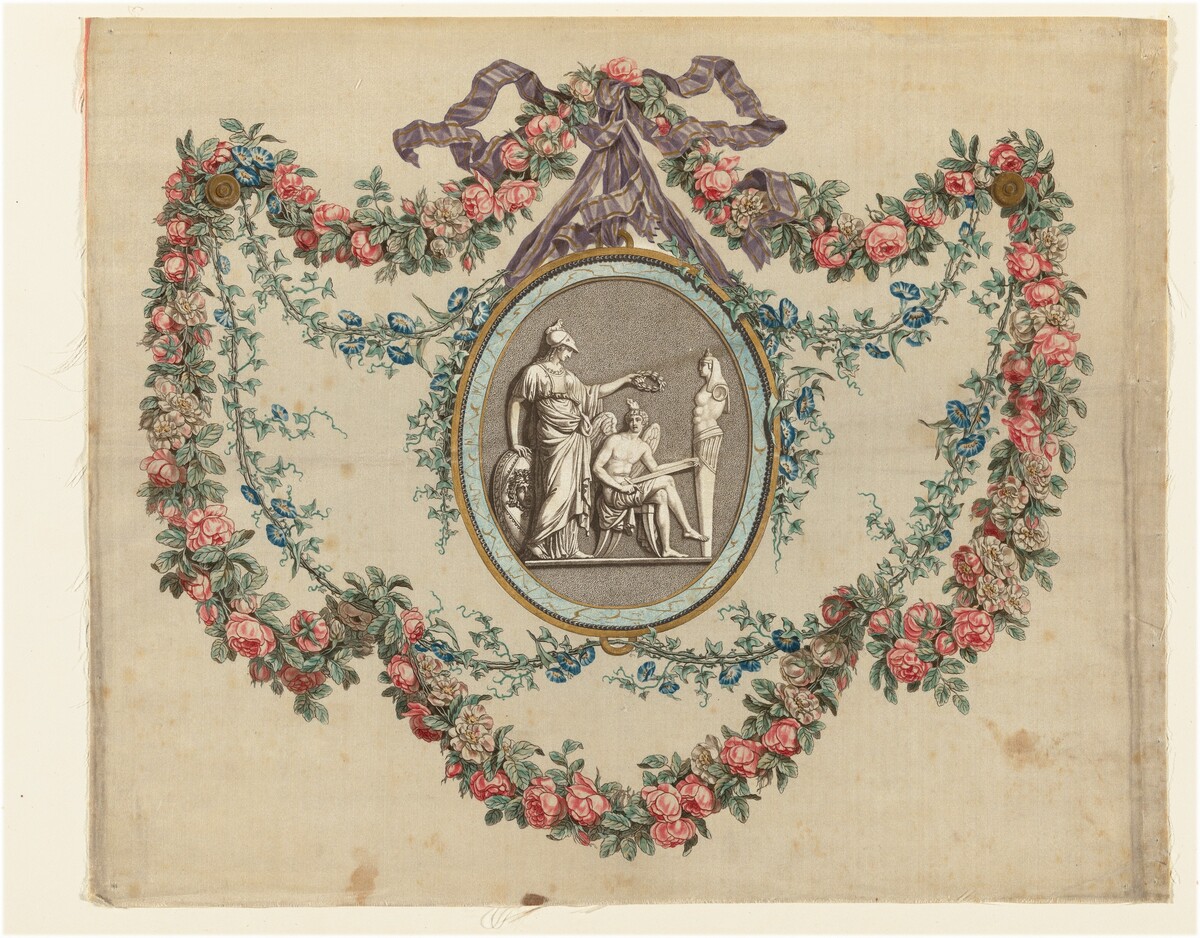 Minerva Crowning the Genius of Fine Arts by French 18th Century