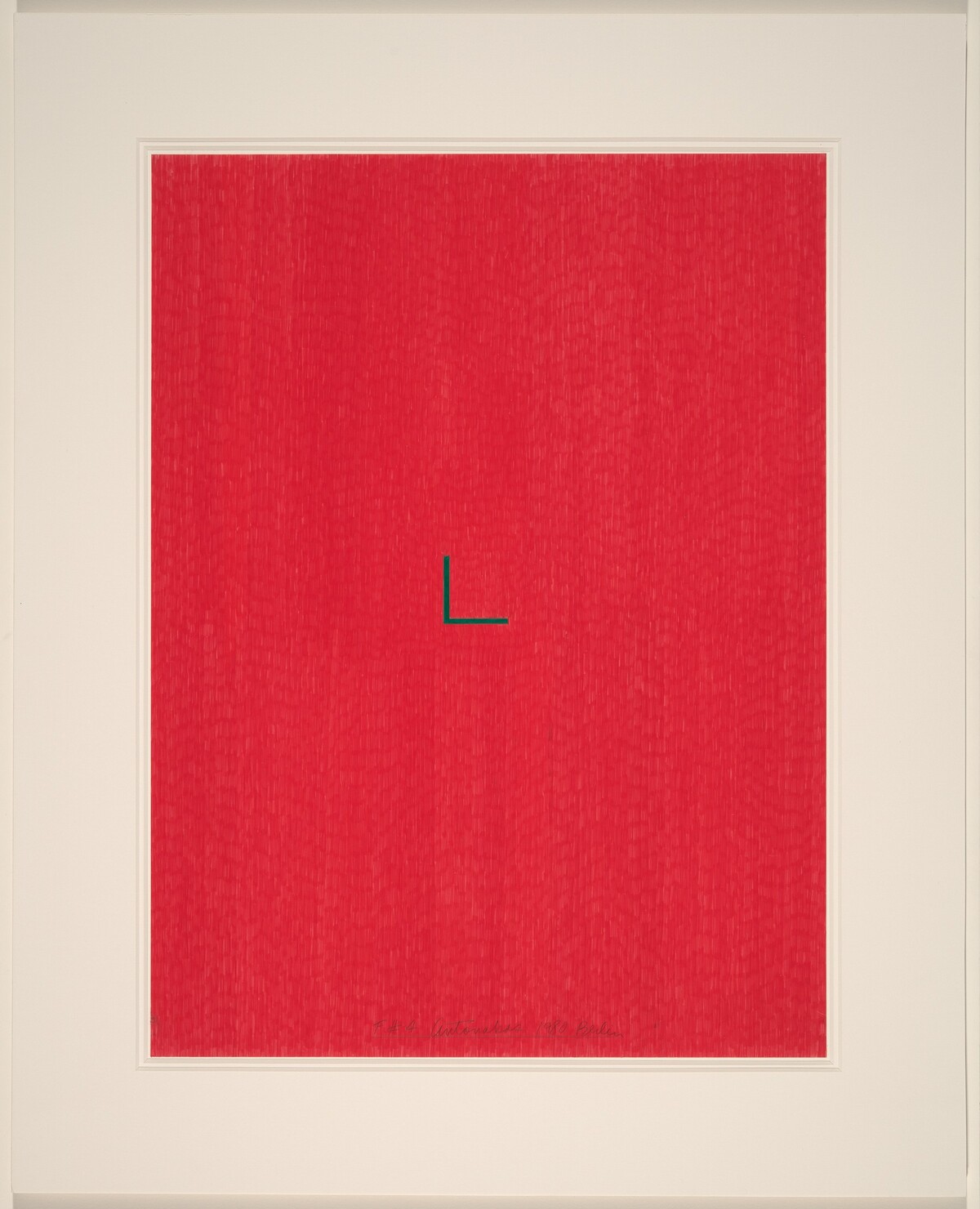 Untitled Drawing F#4 - 80 (Berlin) by Stephen Antonakos