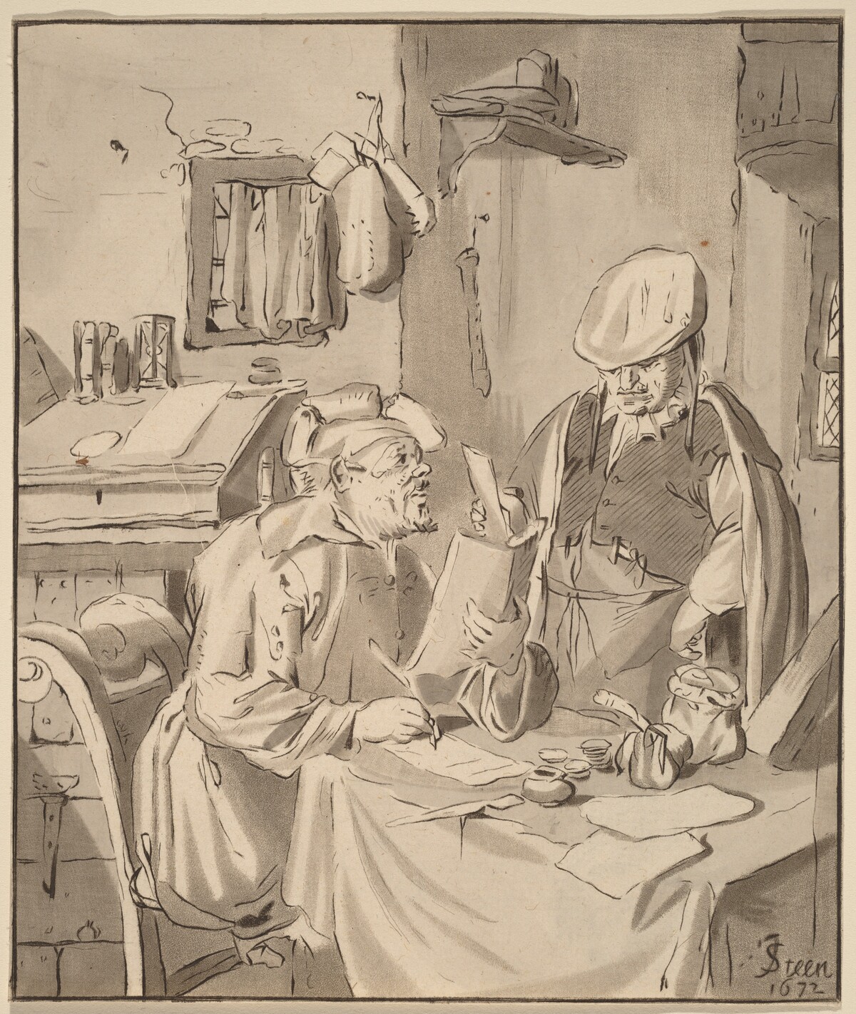 The Collector by Cornelis Ploos van Amstel (editor) and Bernhard Schreuder (printmaker), after Jan Steen