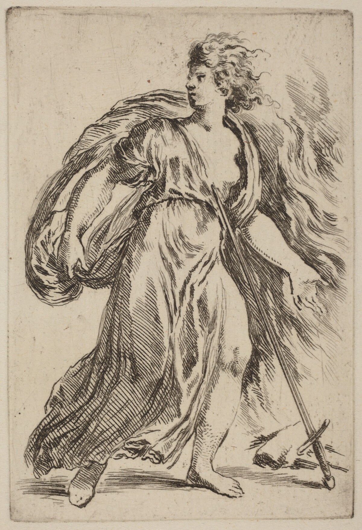 Suicide of Dido by Stefano Della Bella