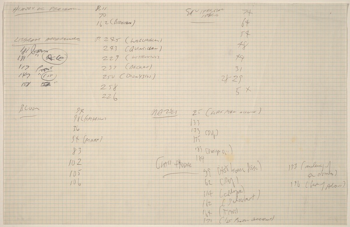 Sketch for "Building - Blocks for a Doorway" by Vito Acconci