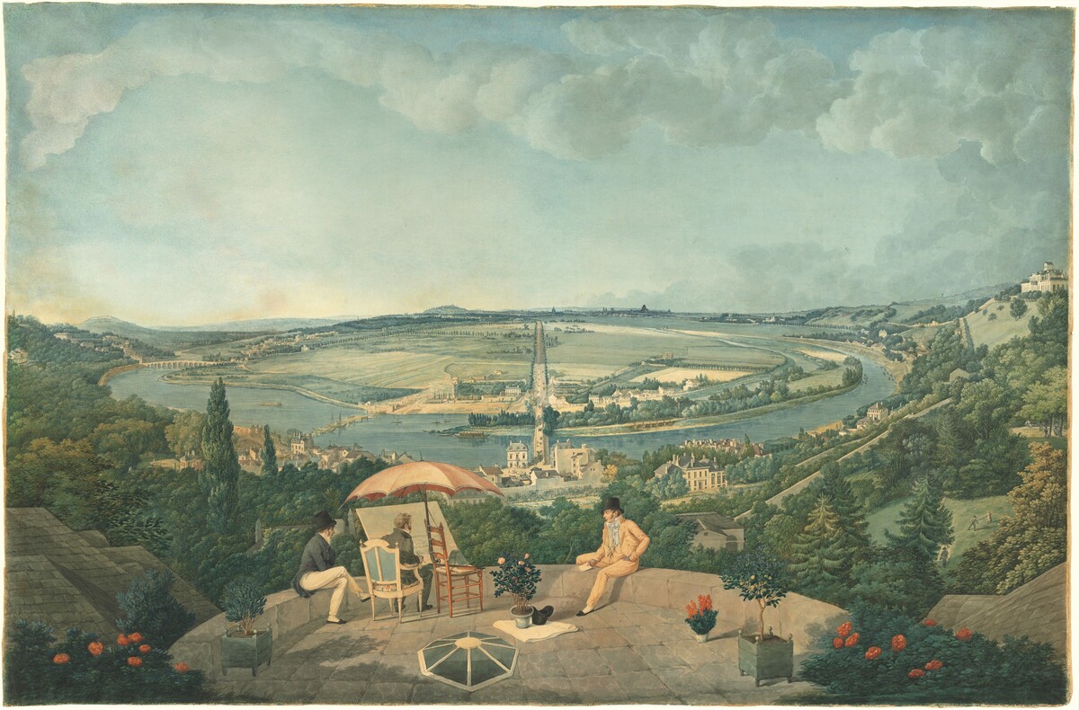 View of Paris from the Terrace of the Pavillon de Brimborion by Carle Vernet