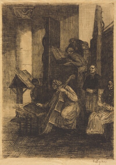 Choir in a Spanish Church (La choeur d'une eglise espagnole)