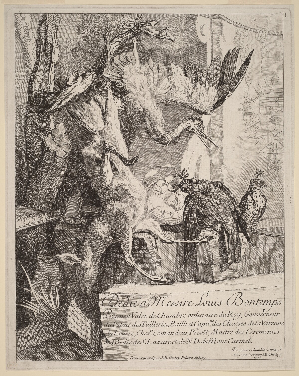 Frontispiece by Jean-Baptiste Oudry