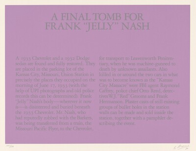 A Final Tomb for Frank "Jelly" Nash