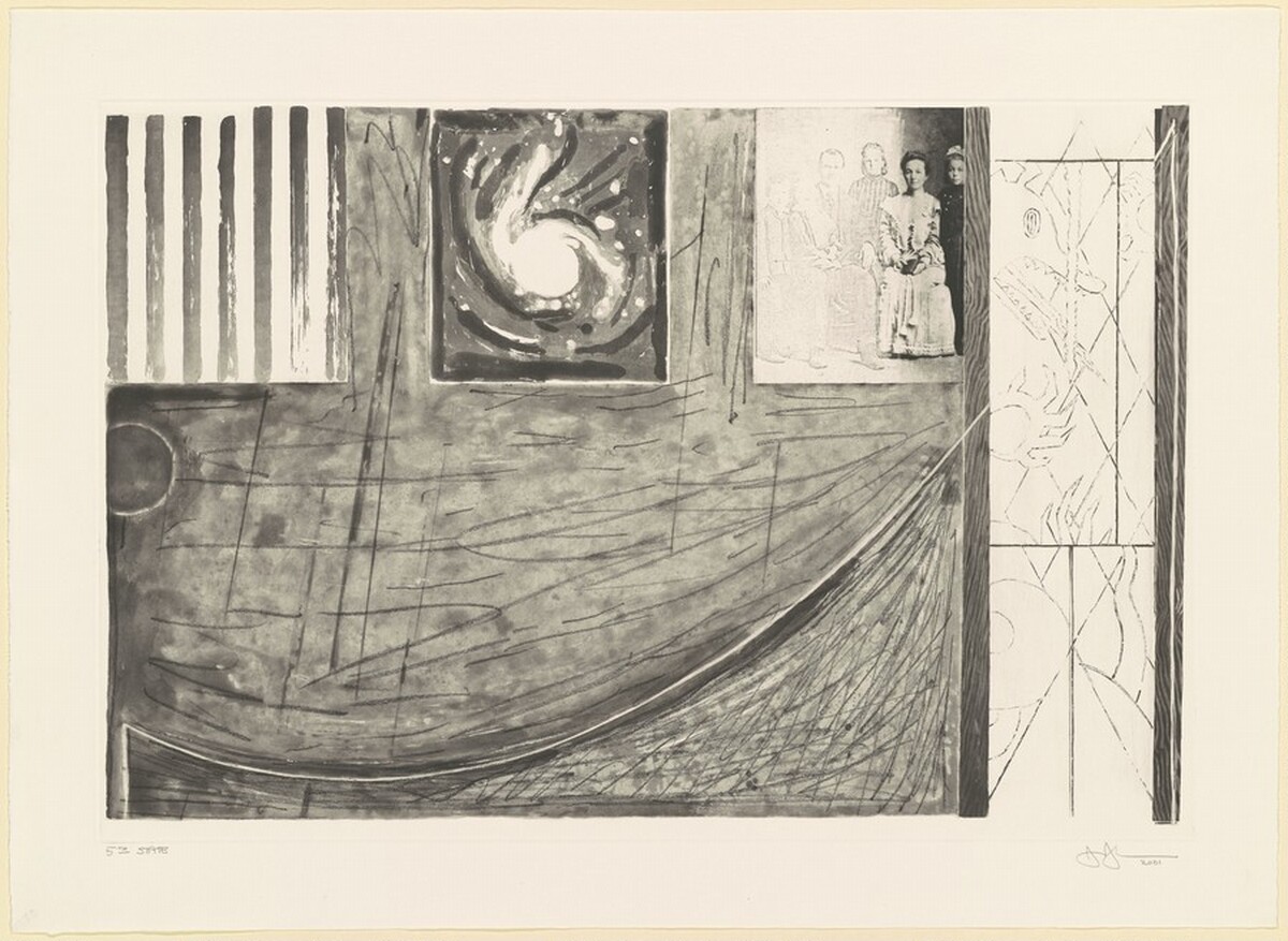 Untitled [state proof of 5th state] by Jasper Johns