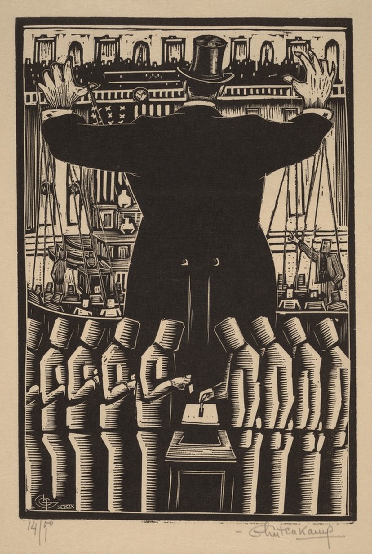 Voters Puppets by Henry J. Glintenkamp