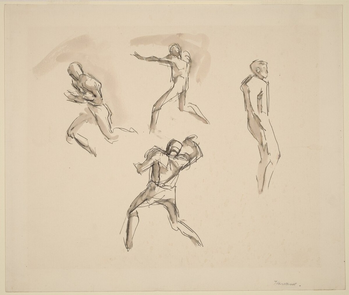 Football Players, Harvard by Donald Carlisle Greason
