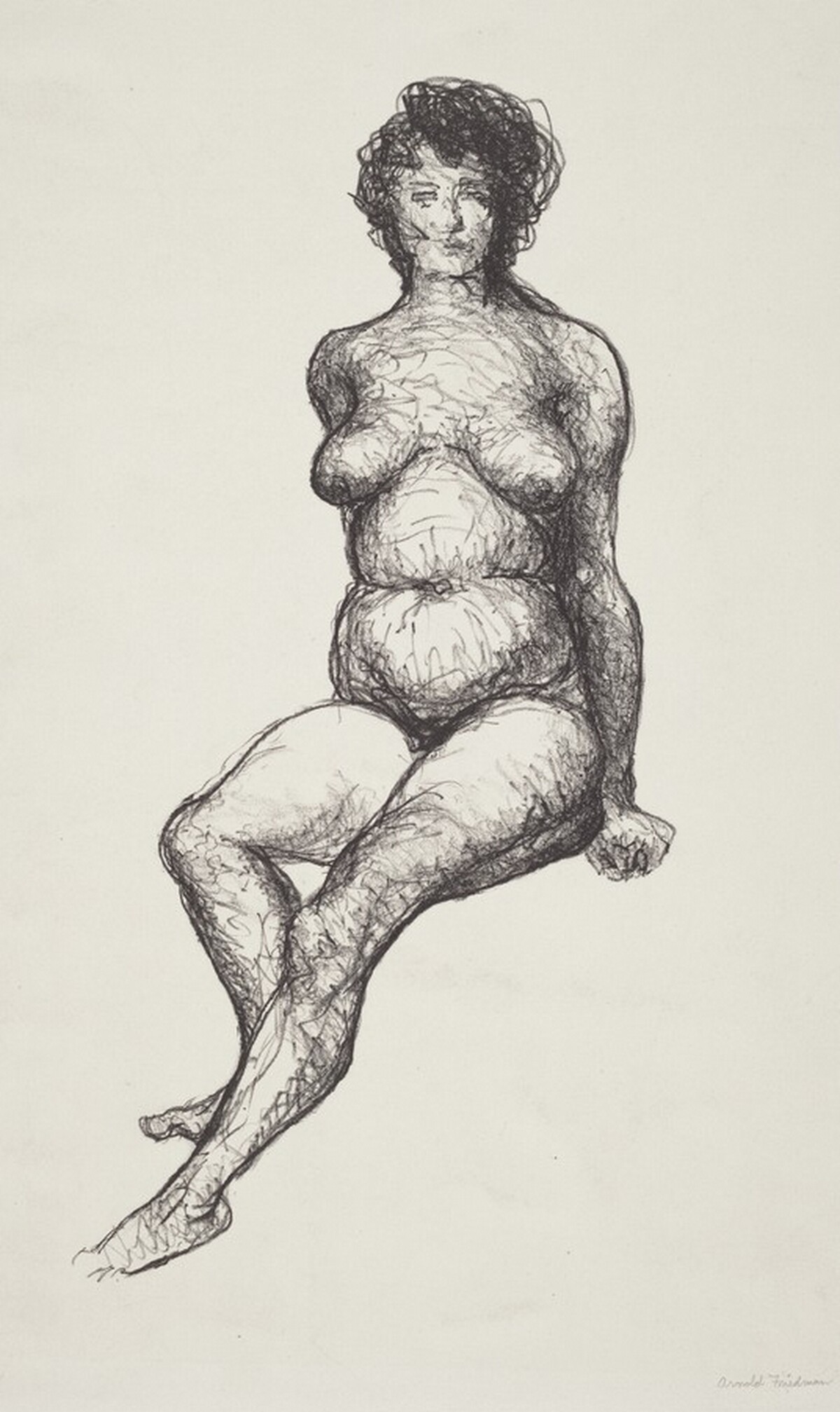Seated Nude by Arnold Friedman