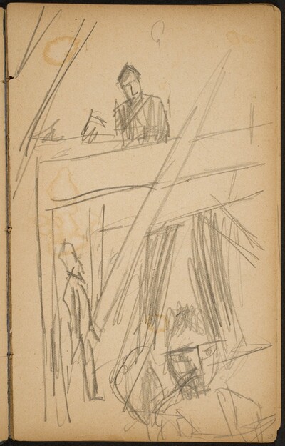 Drei Figuren in Interieur (Three Figures in a Building) [p. 27]