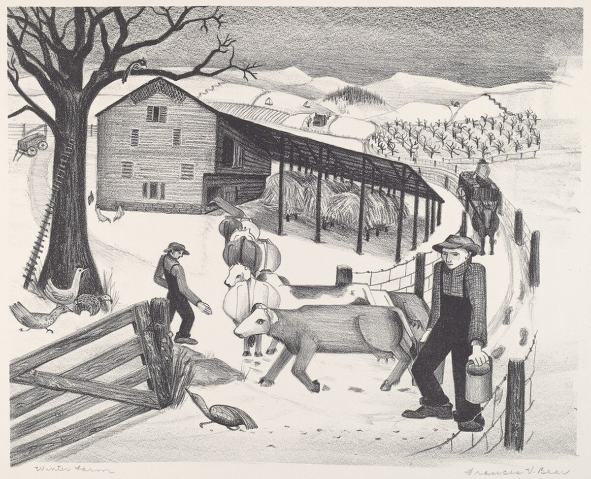 Winter Farm by Frances V. Bear