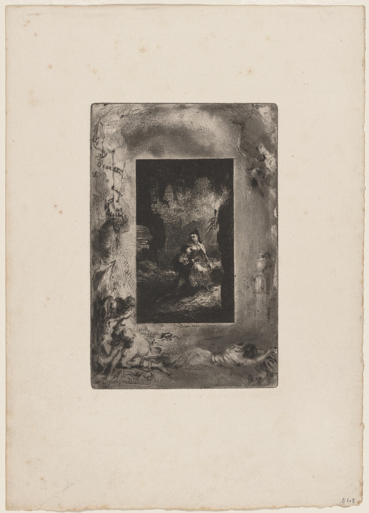 Le Tombeau du Diable by Félix-Hilaire Buhot