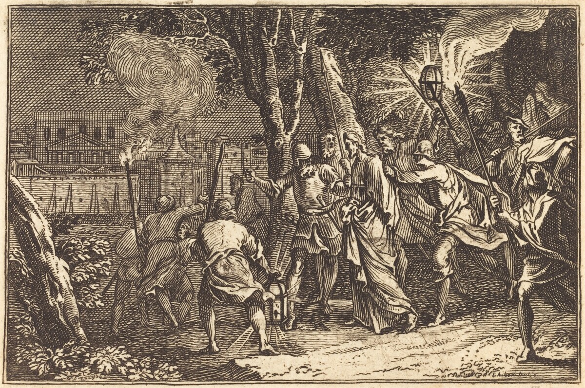 The Arrest of Christ by after Sébastien Le Clerc I