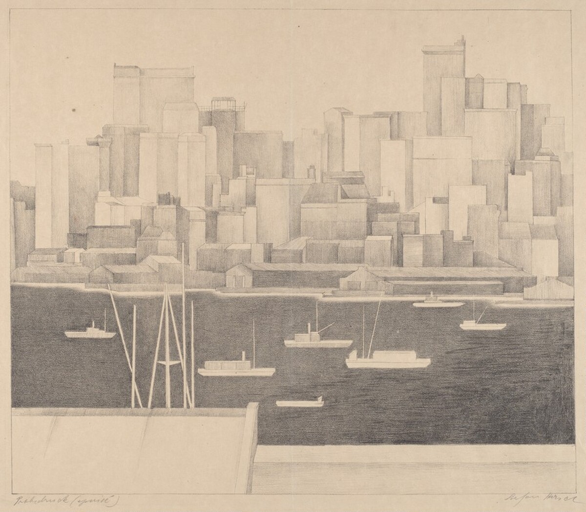 Untitled (New York, Lower Manhattan) by Stefan Hirsch