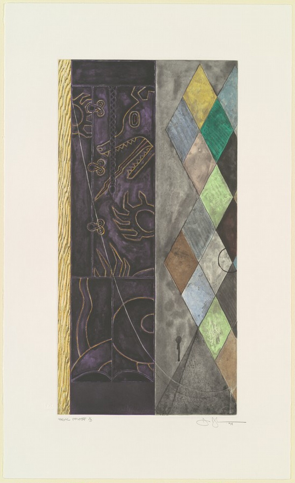Untitled [trial proof] by Jasper Johns
