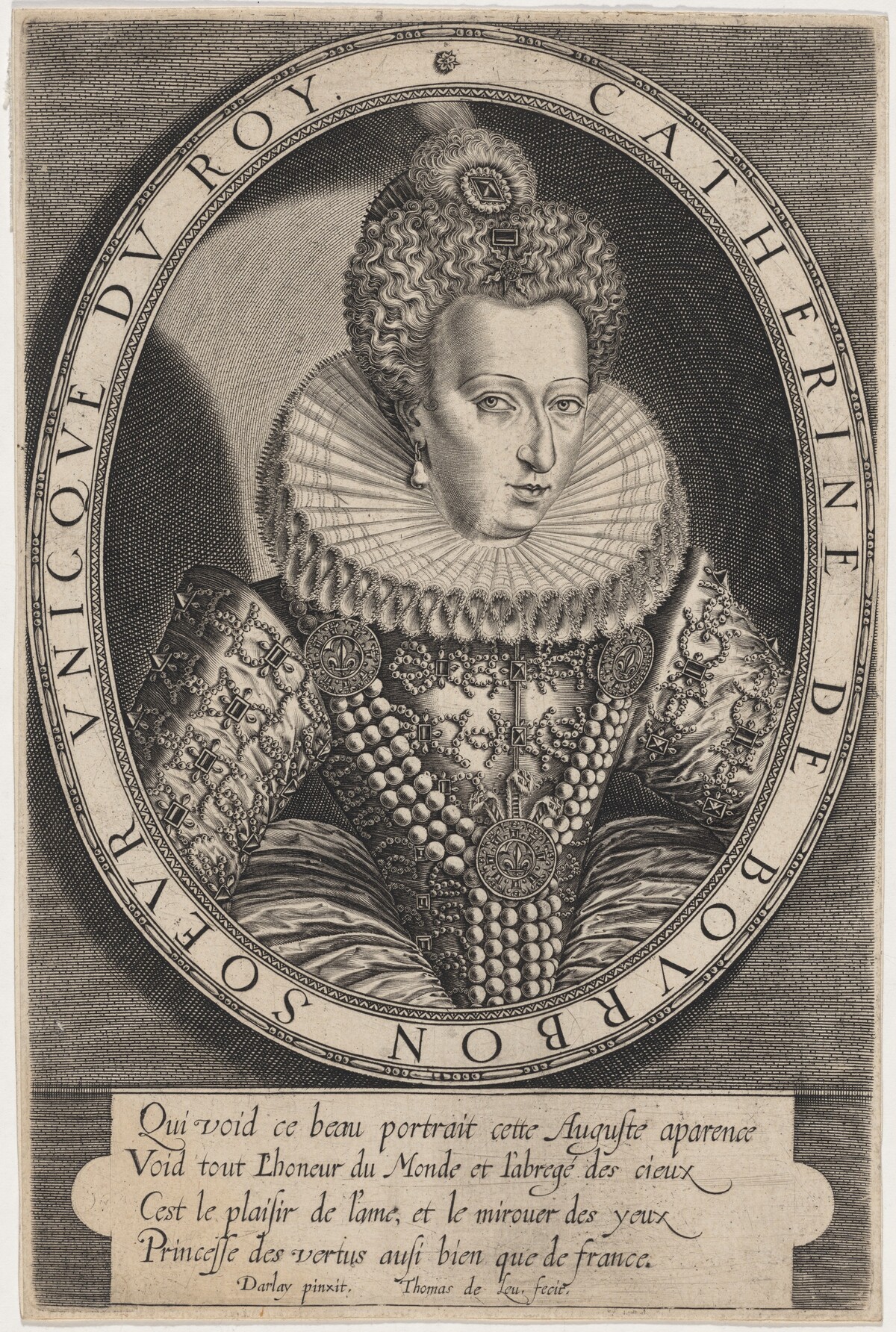 Catherine de Bourbon by Thomas de Leu