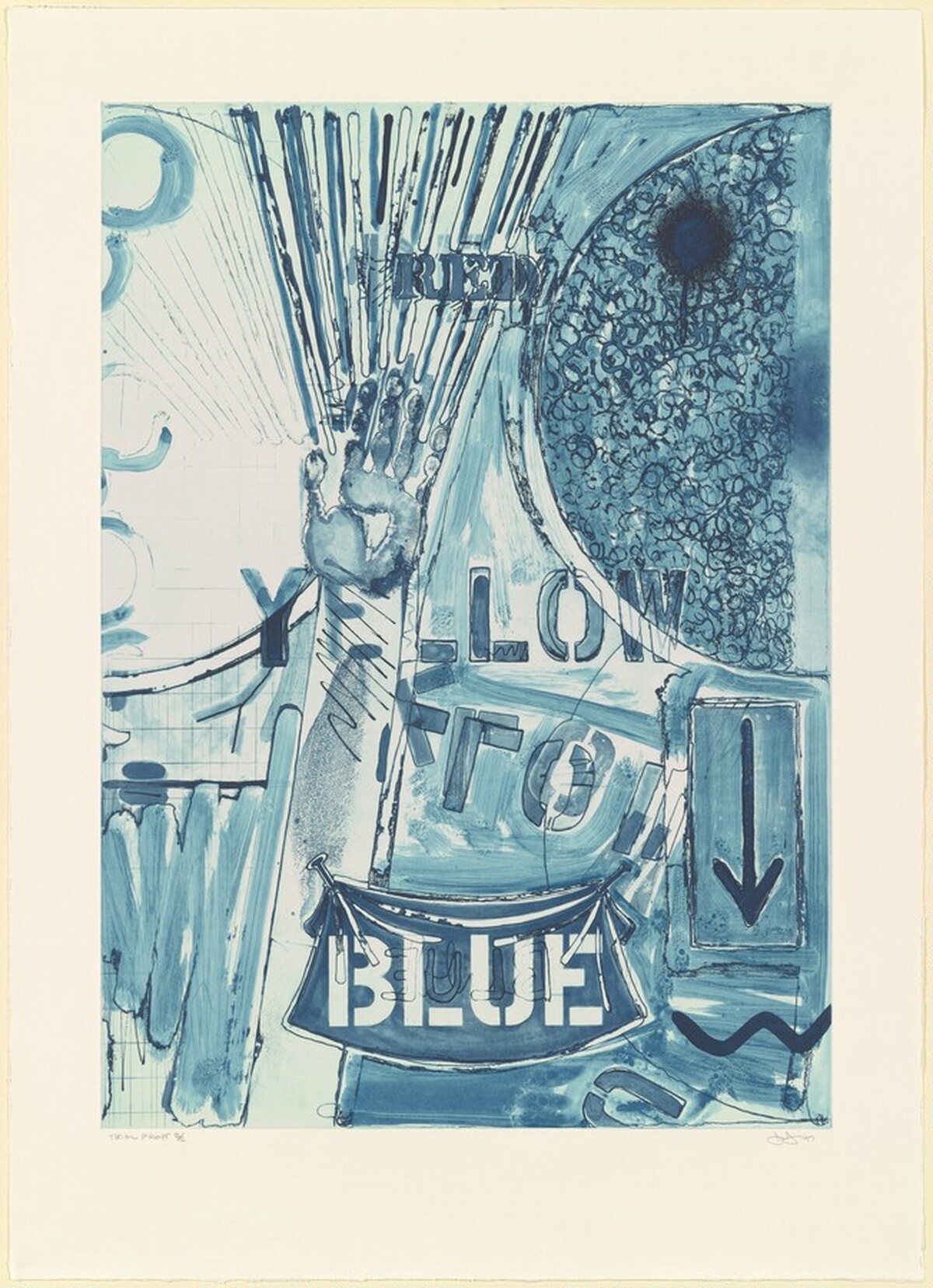 Untitled [trial proof B] by Jasper Johns
