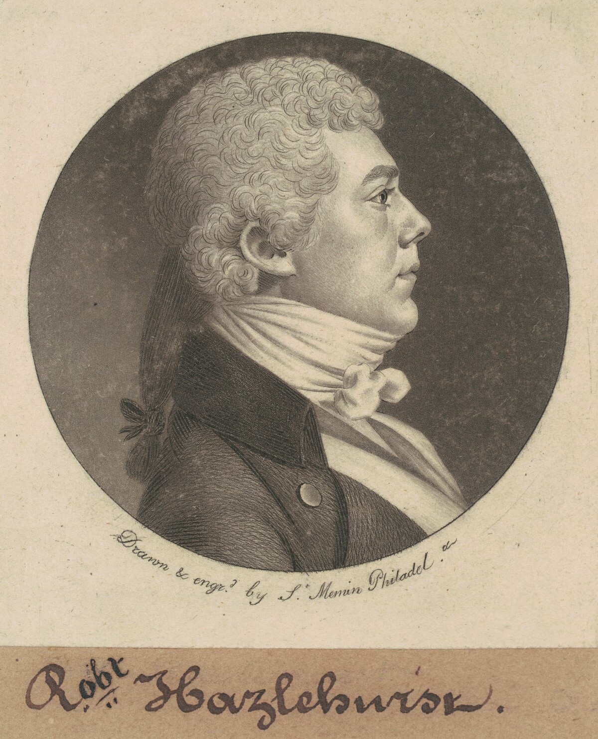Robert Hazlehurst by Charles B. J. Févret de Saint-Mémin