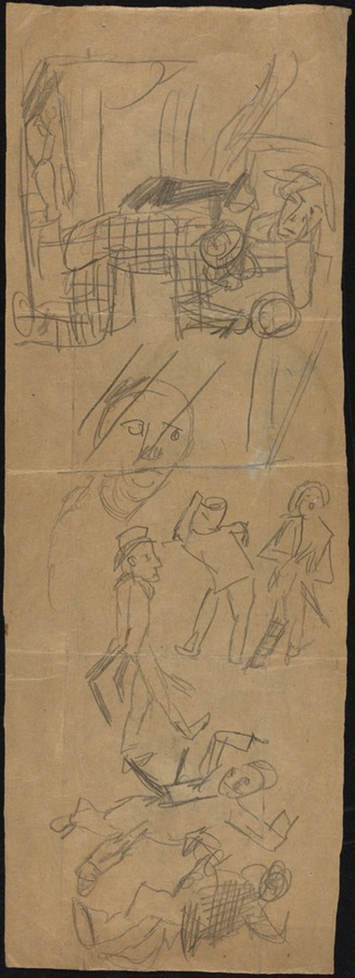 Caricature Sketches by Max Beckmann