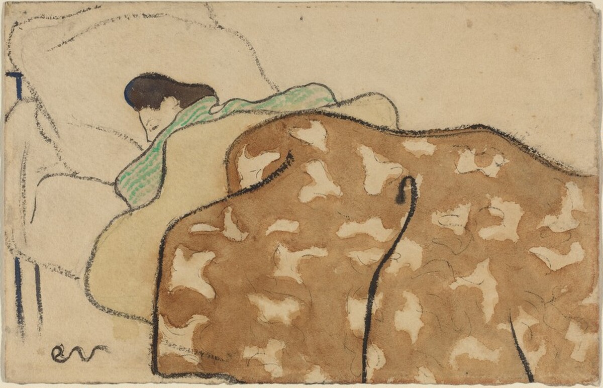 Woman in Bed by Edouard Vuillard