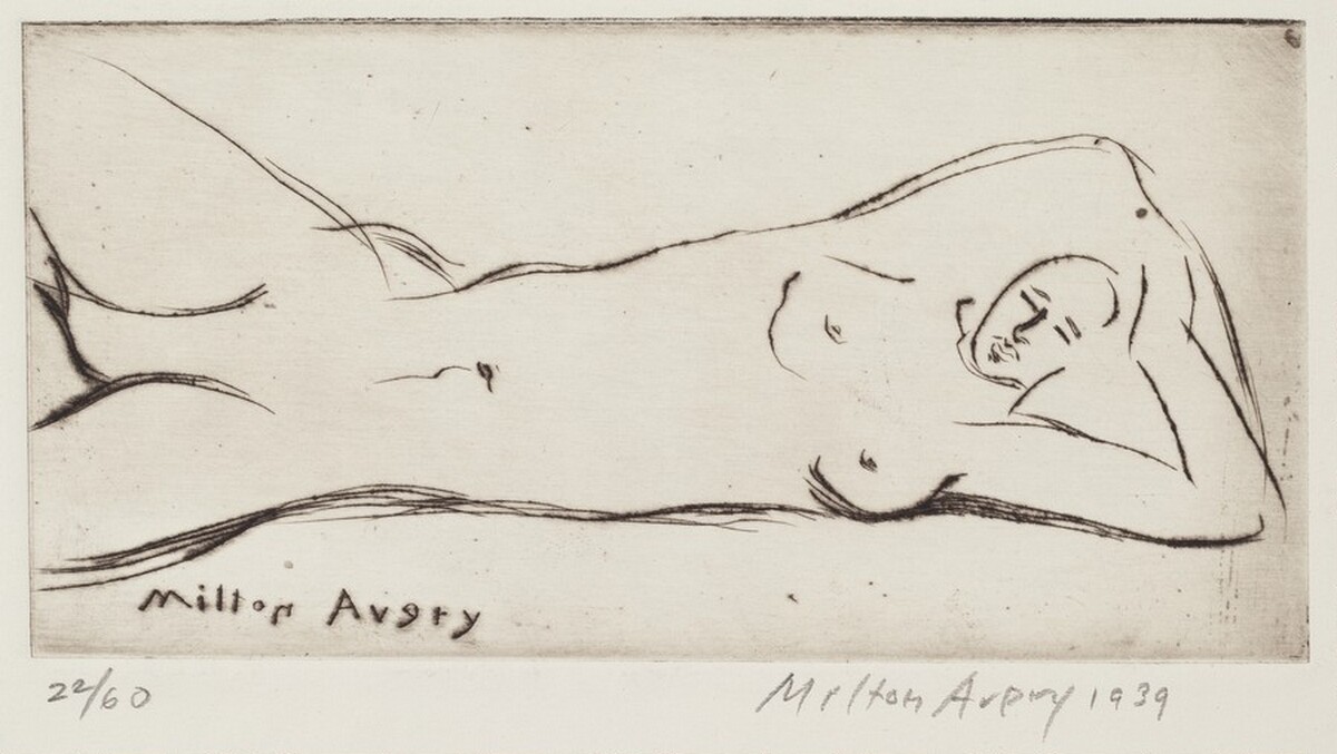 Nude Reclining by Milton Avery