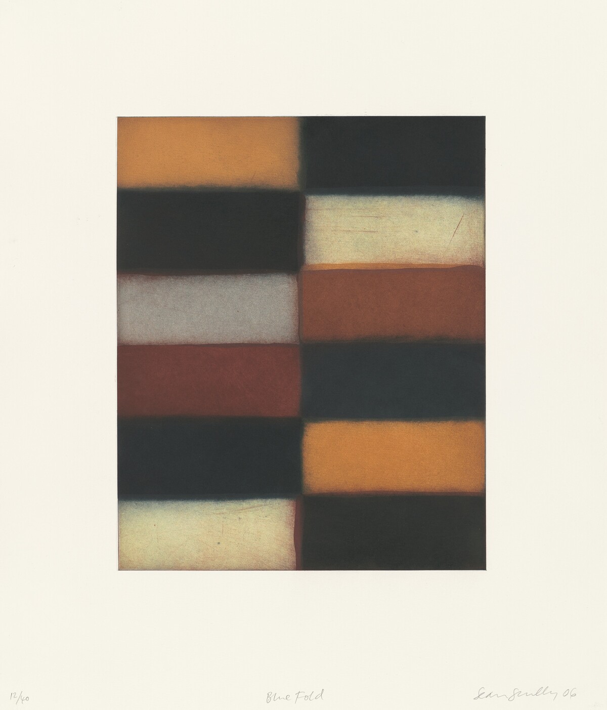 Blue Fold by Sean Scully
