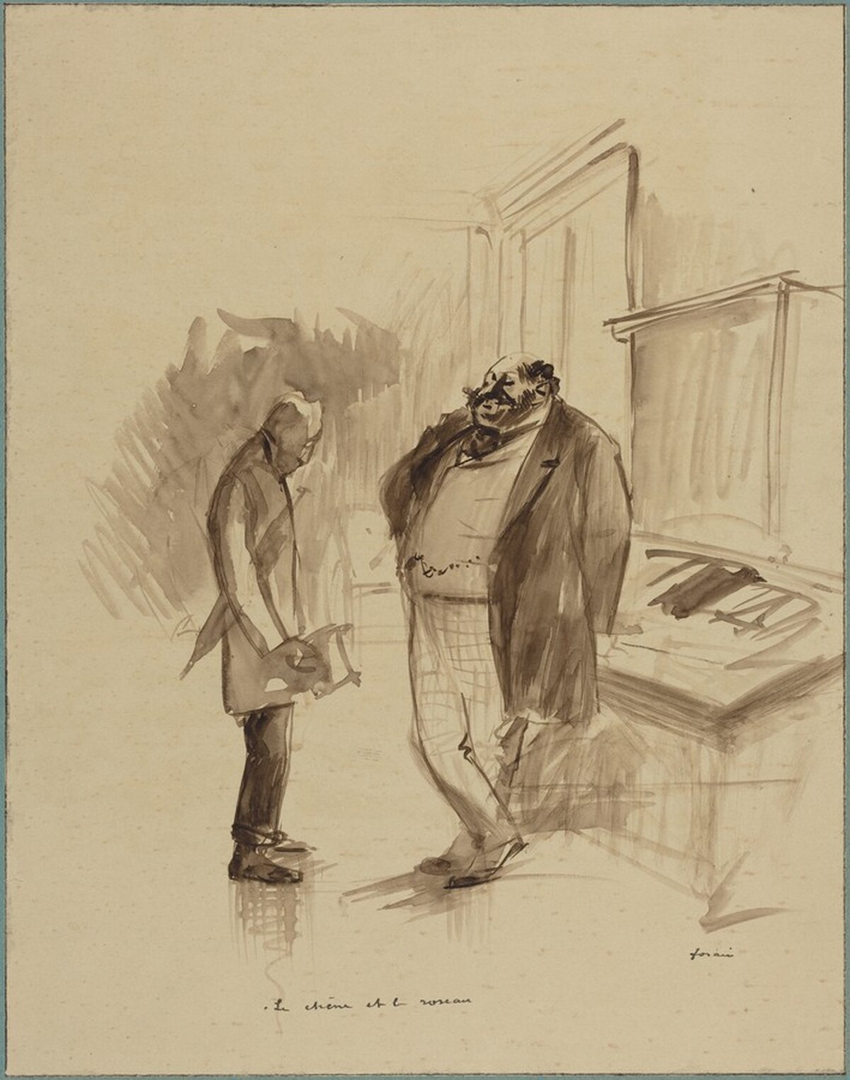 Le chene et le roseau by Jean-Louis Forain