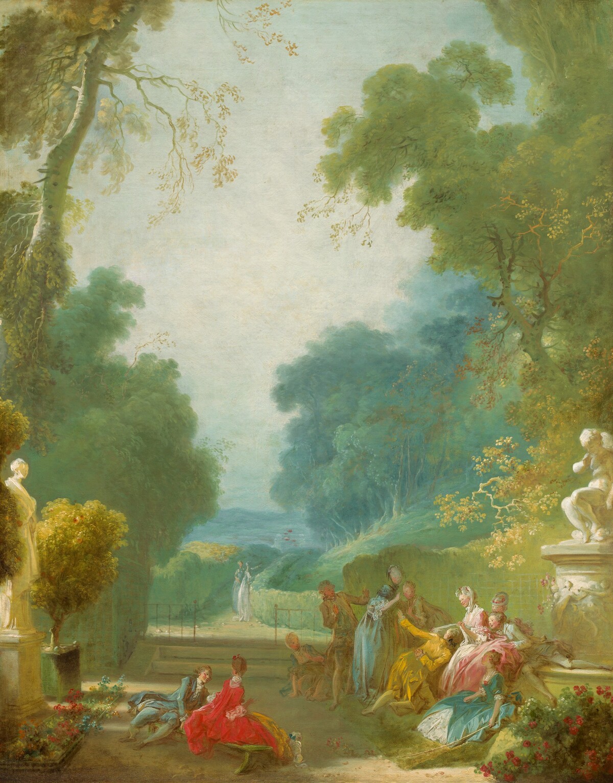 A Game of Hot Cockles by Jean Honoré Fragonard