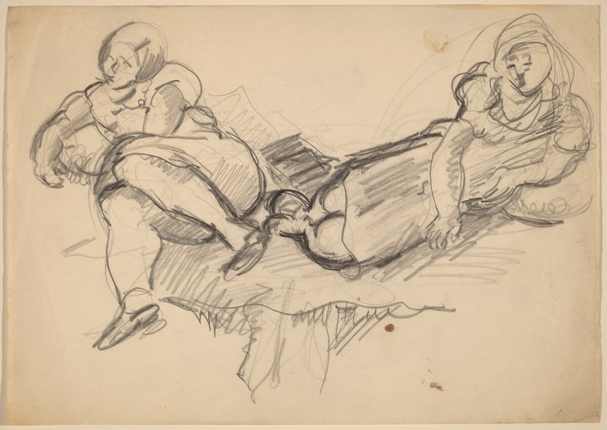 Two Women Reclining by Mark Rothko