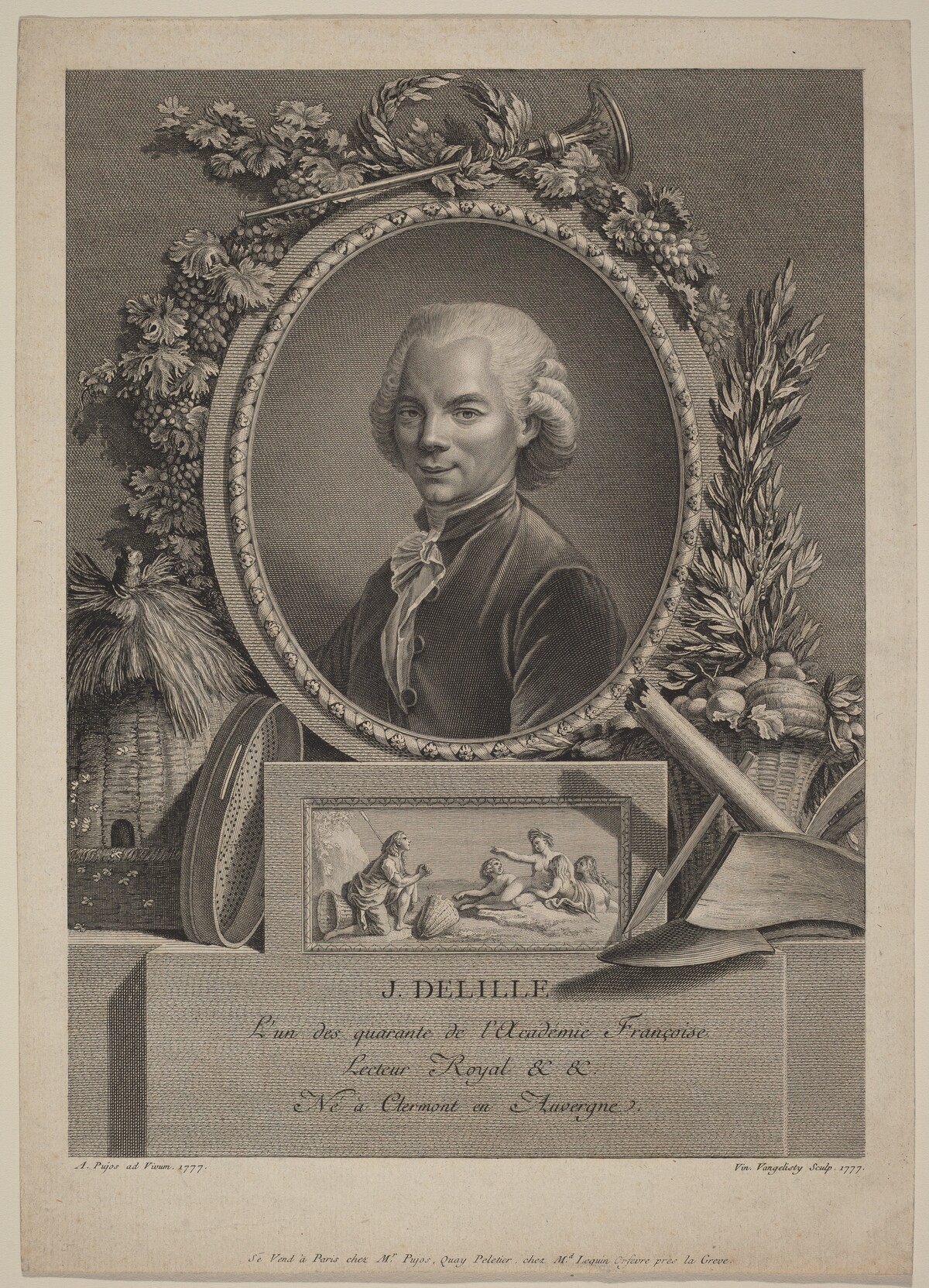 Jacques Delille by Vincenzo Vangelisti after André Pujos