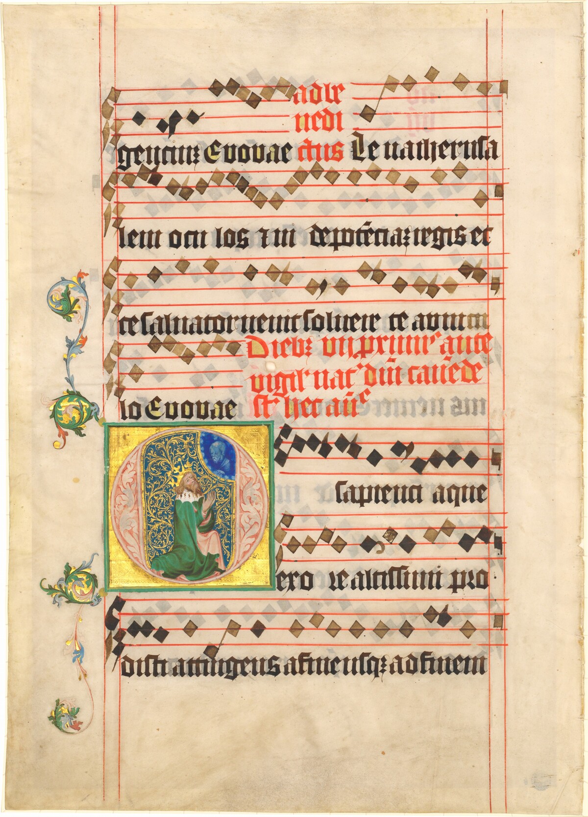 David in Prayer by Follower of Master of the Golden Bull