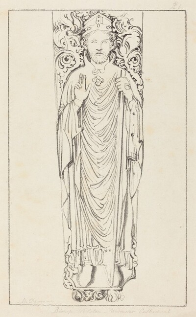 Bishop Wulstan, in Worcester Cathedral