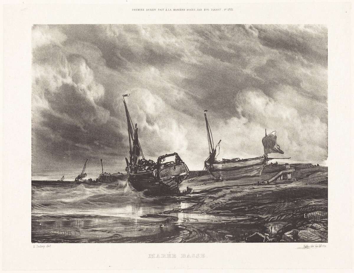 Marée Basse (Low Tide) by Eugène Isabey