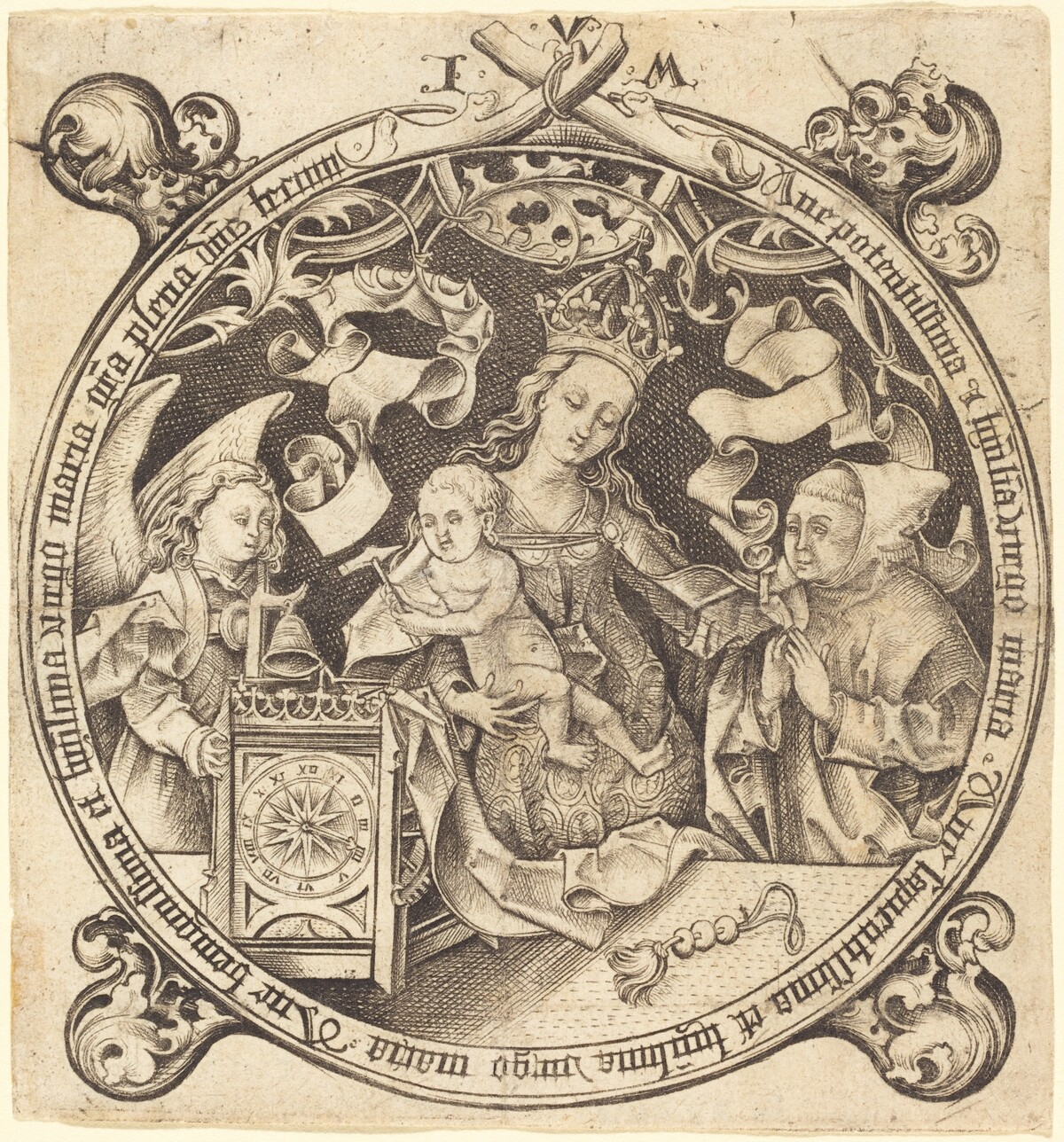 The Madonna with the Clock by Israhel van Meckenem