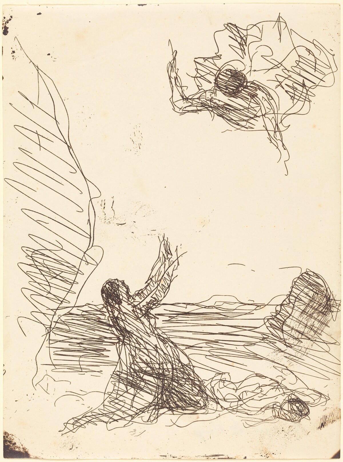 Hagar and the Angel (Agar et l'ange) by Jean-Baptiste-Camille Corot