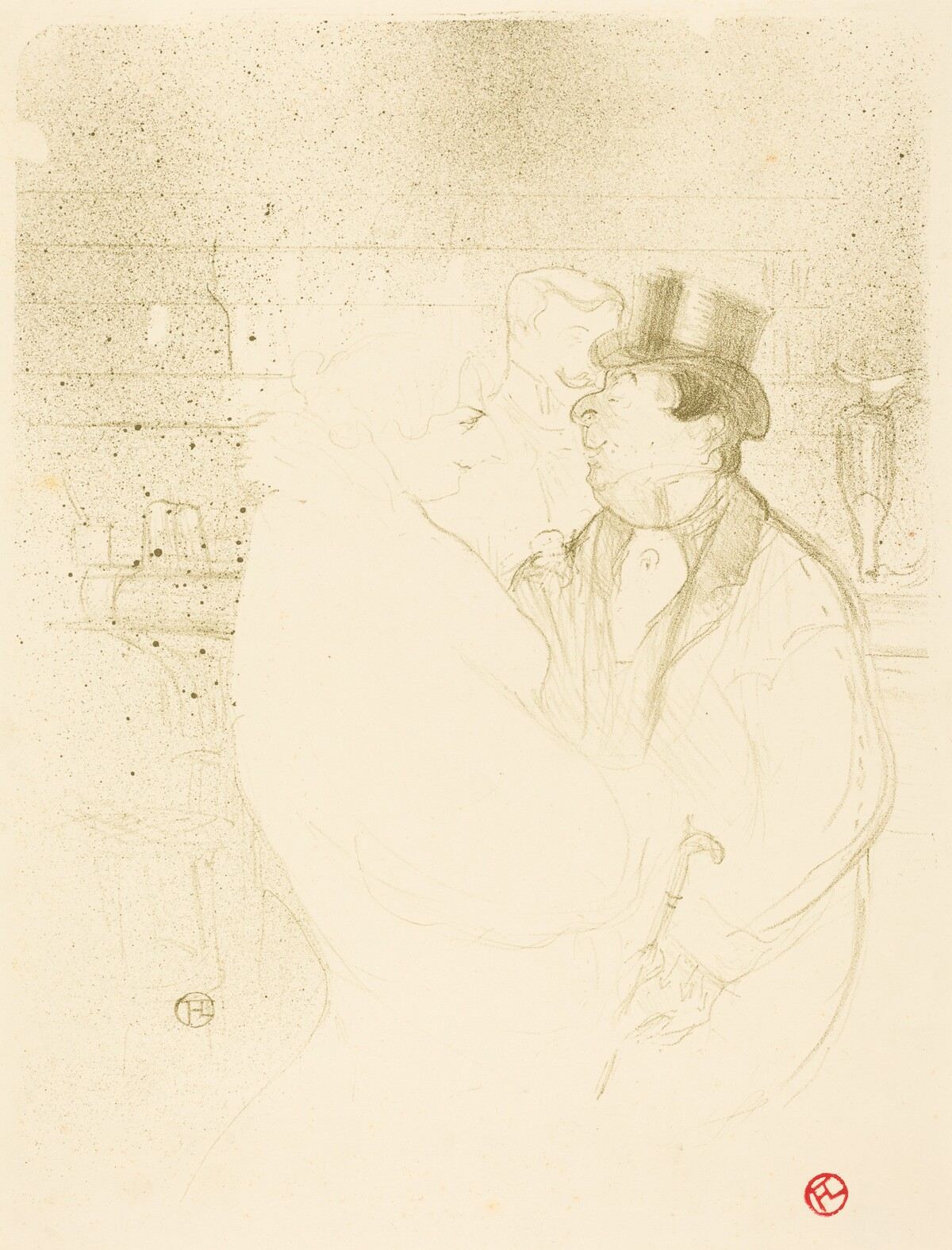 Ida Heath at the Bar (Ida Heath au bar) by Henri de Toulouse-Lautrec