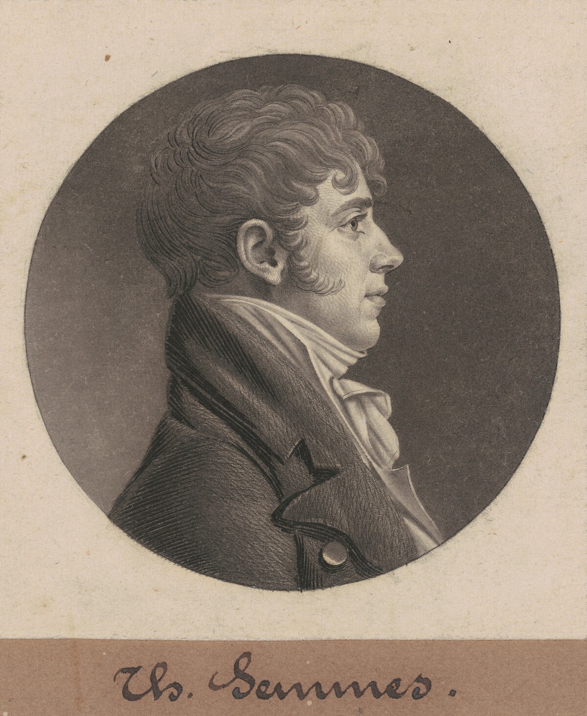 Thomas Semmes by Charles B. J. Févret de Saint-Mémin