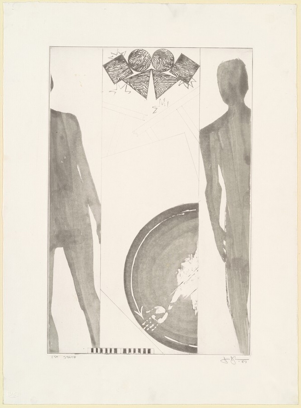 The Seasons (Fall) [state proof of 1st state] by Jasper Johns