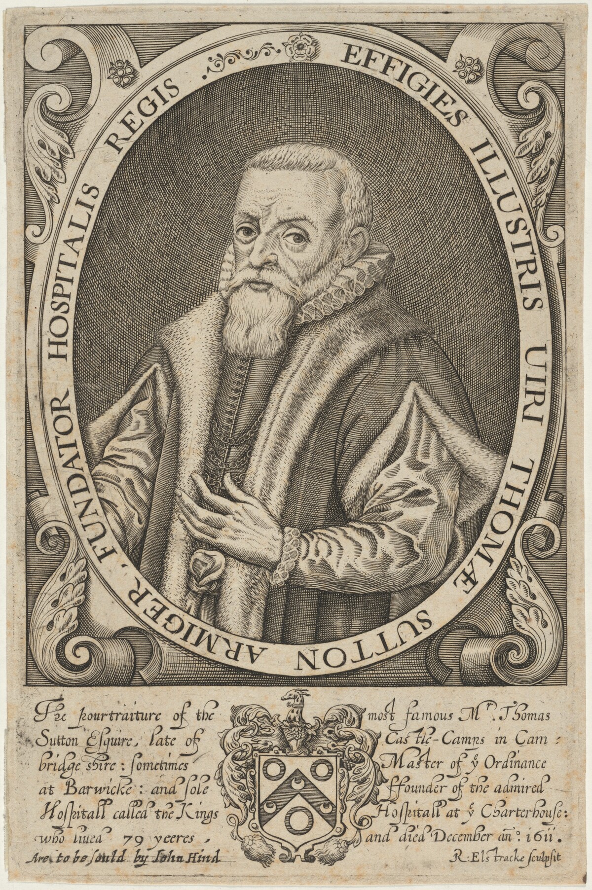 Thomas Sutton, Founder of the Charterhouse by Renold Elstrack