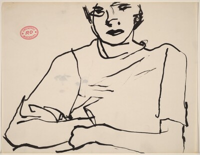Untitled [figure in short-sleeved shirt]