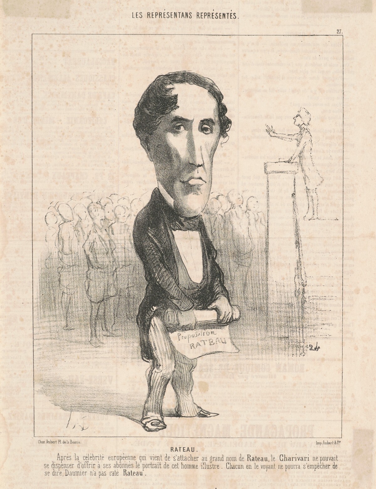 P. Lamotte Rateau by Honoré Daumier