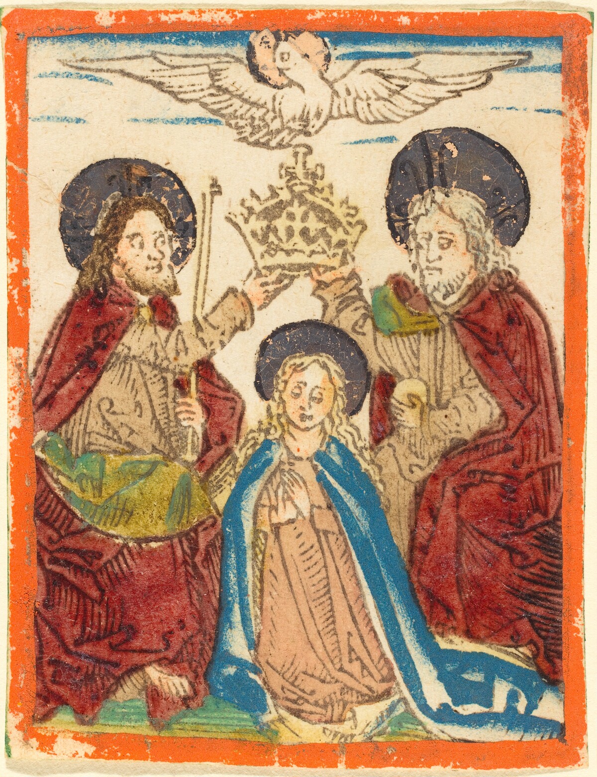 The Coronation of the Virgin by German 15th Century