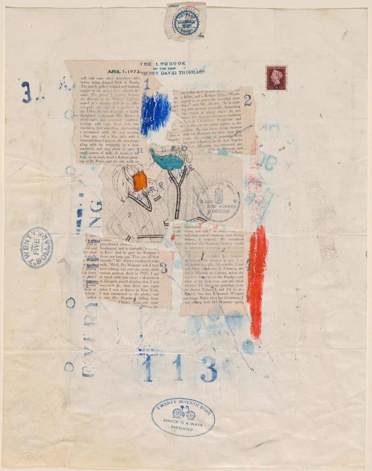 Untitled (The Logbook of the Ship "Henry David Thoreau") by Netherlandish 20th Century