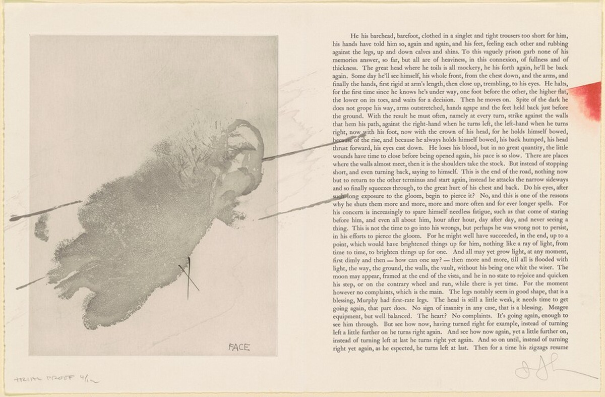 Face [trial proof 4] by Jasper Johns