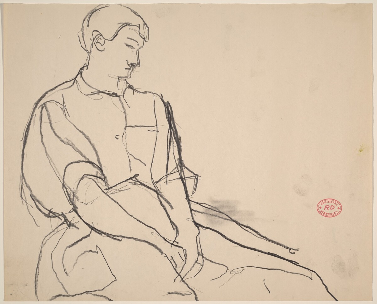 Untitled [seated figure] by Richard Diebenkorn