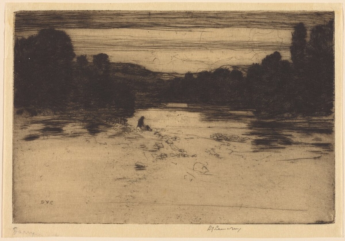 Evening on the Garry by David Young Cameron
