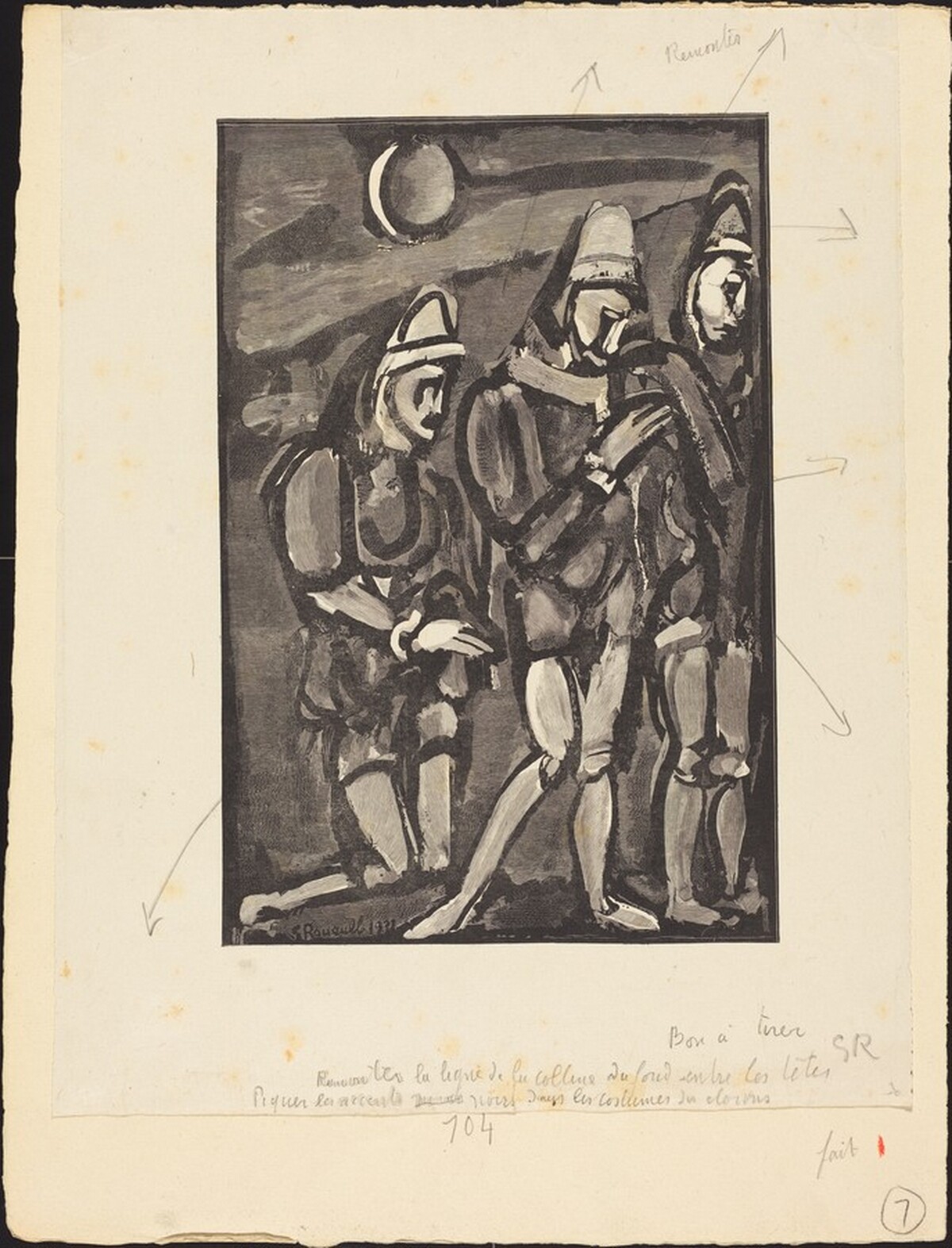 Three Clowns by Georges Rouault